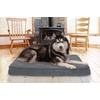image:imageFurhaven Orthopedic Dog Bed  Puffy Quilted Foam Mattress with Removable Washable Cover Soft amp Supportive for Kennels amp Crates  Large RustGray