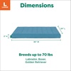image:imageFurhaven Orthopedic Dog Bed  Puffy Quilted Foam Mattress with Removable Washable Cover Soft amp Supportive for Kennels amp Crates  Large RustLagoon
