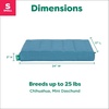 image:imageFurhaven Orthopedic Dog Bed  Puffy Quilted Foam Mattress with Removable Washable Cover Soft amp Supportive for Kennels amp Crates  Large RustLagoon