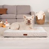 image:imageFurhaven Orthopedic Dog Bed  Puffy Quilted Foam Mattress with Removable Washable Cover Soft amp Supportive for Kennels amp Crates  Large RustLight Gray