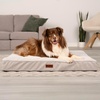 image:imageFurhaven Orthopedic Dog Bed  Puffy Quilted Foam Mattress with Removable Washable Cover Soft amp Supportive for Kennels amp Crates  Large RustLight Gray