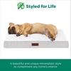 image:imageFurhaven Orthopedic Dog Bed  Puffy Quilted Foam Mattress with Removable Washable Cover Soft amp Supportive for Kennels amp Crates  Large RustLight Gray