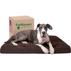 image:imageFurhaven Orthopedic Dog Bed  Puffy Quilted Foam Mattress with Removable Washable Cover Soft amp Supportive for Kennels amp Crates  Large RustMinky Chocolate