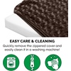 image:imageFurhaven Orthopedic Dog Bed  Puffy Quilted Foam Mattress with Removable Washable Cover Soft amp Supportive for Kennels amp Crates  Large RustMinky Chocolate
