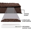 image:imageFurhaven Orthopedic Dog Bed  Puffy Quilted Foam Mattress with Removable Washable Cover Soft amp Supportive for Kennels amp Crates  Large RustMinky Chocolate