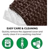 image:imageFurhaven Orthopedic Dog Bed  Puffy Quilted Foam Mattress with Removable Washable Cover Soft amp Supportive for Kennels amp Crates  Large RustMinky Chocolate