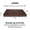 image:imageFurhaven Orthopedic Dog Bed  Puffy Quilted Foam Mattress with Removable Washable Cover Soft amp Supportive for Kennels amp Crates  Large RustMinky Chocolate
