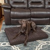 image:imageFurhaven Orthopedic Dog Bed  Puffy Quilted Foam Mattress with Removable Washable Cover Soft amp Supportive for Kennels amp Crates  Large RustMinky Chocolate