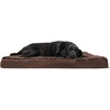 image:imageFurhaven Orthopedic Dog Bed  Puffy Quilted Foam Mattress with Removable Washable Cover Soft amp Supportive for Kennels amp Crates  Large RustMinky Chocolate