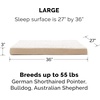 image:imageFurhaven Orthopedic Dog Bed  Puffy Quilted Foam Mattress with Removable Washable Cover Soft amp Supportive for Kennels amp Crates  Large RustMinky Cream