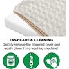 image:imageFurhaven Orthopedic Dog Bed  Puffy Quilted Foam Mattress with Removable Washable Cover Soft amp Supportive for Kennels amp Crates  Large RustMinky Cream