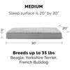 image:imageFurhaven Orthopedic Dog Bed  Puffy Quilted Foam Mattress with Removable Washable Cover Soft amp Supportive for Kennels amp Crates  Large RustMinky Gray