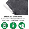image:imageFurhaven Orthopedic Dog Bed  Puffy Quilted Foam Mattress with Removable Washable Cover Soft amp Supportive for Kennels amp Crates  Large RustMinky Gray