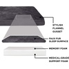 image:imageFurhaven Orthopedic Dog Bed  Puffy Quilted Foam Mattress with Removable Washable Cover Soft amp Supportive for Kennels amp Crates  Large RustMinky Gray