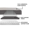 image:imageFurhaven Orthopedic Dog Bed  Puffy Quilted Foam Mattress with Removable Washable Cover Soft amp Supportive for Kennels amp Crates  Large RustPewter