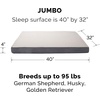 image:imageFurhaven Orthopedic Dog Bed  Puffy Quilted Foam Mattress with Removable Washable Cover Soft amp Supportive for Kennels amp Crates  Large RustPewter