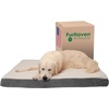 image:imageFurhaven Orthopedic Dog Bed  Puffy Quilted Foam Mattress with Removable Washable Cover Soft amp Supportive for Kennels amp Crates  Large RustPewter