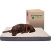 image:imageFurhaven Orthopedic Dog Bed  Puffy Quilted Foam Mattress with Removable Washable Cover Soft amp Supportive for Kennels amp Crates  Large RustPewter