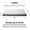 image:imageFurhaven Orthopedic Dog Bed  Puffy Quilted Foam Mattress with Removable Washable Cover Soft amp Supportive for Kennels amp Crates  Large RustPewter