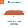 image:imageFurhaven Orthopedic Dog Bed  Puffy Quilted Foam Mattress with Removable Washable Cover Soft amp Supportive for Kennels amp Crates  Large RustRust