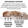 image:imageFurhaven Orthopedic Dog Bed for Large Dogs w Removable Bolsters amp Washable Cover For Dogs Up to 95 lbs  Plush amp Suede Sofa  Almondine JumboXLAlmondine