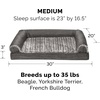 image:imageFurhaven Orthopedic Dog Bed for Large Dogs w Removable Bolsters amp Washable Cover For Dogs Up to 95 lbs  Plush amp Suede Sofa  Almondine JumboXLCharcoal
