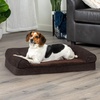 image:imageFurhaven Orthopedic Dog Bed for Large Dogs w Removable Bolsters amp Washable Cover For Dogs Up to 95 lbs  Plush amp Suede Sofa  Almondine JumboXLCoffee