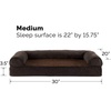 image:imageFurhaven Orthopedic Dog Bed for Large Dogs w Removable Bolsters amp Washable Cover For Dogs Up to 95 lbs  Plush amp Suede Sofa  Almondine JumboXLCoffee