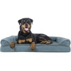 image:imageFurhaven Orthopedic Dog Bed for Large Dogs w Removable Bolsters amp Washable Cover For Dogs Up to 95 lbs  Plush amp Suede Sofa  Almondine JumboXLDeep Pool