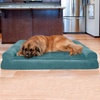 image:imageFurhaven Orthopedic Dog Bed for Large Dogs w Removable Bolsters amp Washable Cover For Dogs Up to 95 lbs  Plush amp Suede Sofa  Almondine JumboXLDeep Pool
