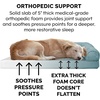 image:imageFurhaven Orthopedic Dog Bed for Large Dogs w Removable Bolsters amp Washable Cover For Dogs Up to 95 lbs  Plush amp Suede Sofa  Almondine JumboXLDeep Pool