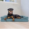 image:imageFurhaven Orthopedic Dog Bed for Large Dogs w Removable Bolsters amp Washable Cover For Dogs Up to 95 lbs  Plush amp Suede Sofa  Almondine JumboXLDeep Pool