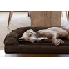 image:imageFurhaven Orthopedic Dog Bed for Large Dogs w Removable Bolsters amp Washable Cover For Dogs Up to 95 lbs  Plush amp Suede Sofa  Almondine JumboXLEspresso
