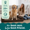 image:imageFurhaven Orthopedic Dog Bed for Large Dogs w Removable Bolsters amp Washable Cover For Dogs Up to 95 lbs  Plush amp Suede Sofa  Almondine JumboXLEspresso