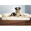image:imageFurhaven Orthopedic Dog Bed for Large Dogs w Removable Bolsters amp Washable Cover For Dogs Up to 95 lbs  Plush amp Suede Sofa  Almondine JumboXLGray