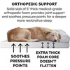 image:imageFurhaven Orthopedic Dog Bed for Large Dogs w Removable Bolsters amp Washable Cover For Dogs Up to 95 lbs  Plush amp Suede Sofa  Almondine JumboXLGray