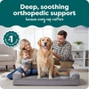 image:imageFurhaven Orthopedic Dog Bed for Large Dogs w Removable Bolsters amp Washable Cover For Dogs Up to 95 lbs  Plush amp Suede Sofa  Almondine JumboXLGray