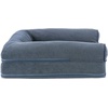 image:imageFurhaven Orthopedic Dog Bed for Large Dogs w Removable Bolsters amp Washable Cover For Dogs Up to 95 lbs  Plush amp Suede Sofa  Almondine JumboXLOrion Blue