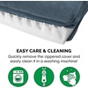 image:imageFurhaven Orthopedic Dog Bed for Large Dogs w Removable Bolsters amp Washable Cover For Dogs Up to 95 lbs  Plush amp Suede Sofa  Almondine JumboXLOrion Blue
