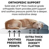 image:imageFurhaven Orthopedic Dog Bed for Large Dogs w Removable Bolsters amp Washable Cover For Dogs Up to 95 lbs  Plush amp Suede Sofa  Almondine JumboXLOrion Blue