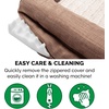 image:imageFurhaven Orthopedic Dog Bed for Large Dogs w Removable Bolsters amp Washable Cover For Dogs Up to 95 lbs  Plush amp Suede Sofa  Almondine JumboXLWoodsmoke