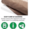 image:imageFurhaven Orthopedic Dog Bed for Large Dogs w Removable Bolsters amp Washable Cover For Dogs Up to 95 lbs  Plush amp Suede Sofa  Almondine JumboXLWoodsmoke