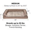 image:imageFurhaven Orthopedic Dog Bed for Large Dogs w Removable Bolsters amp Washable Cover For Dogs Up to 95 lbs  Plush amp Suede Sofa  Almondine JumboXLWoodsmoke