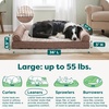 image:imageFurhaven Orthopedic Dog Bed for Large Dogs w Removable Bolsters amp Washable Cover For Dogs Up to 95 lbs  Plush amp Suede Sofa  Almondine JumboXLWoodsmoke