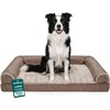 image:imageFurhaven Orthopedic Dog Bed for Large Dogs w Removable Bolsters amp Washable Cover For Dogs Up to 95 lbs  Plush amp Suede Sofa  Almondine JumboXLWoodsmoke