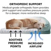 image:imageFurhaven Orthopedic Dog Bed for Large Dogs w Removable Bolsters amp Washable Cover For Dogs Up to 95 lbs  Plush amp Velvet Waves Perfect Comfort Sofa  Brownstone JumboXLCeladon Green