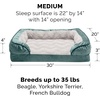 image:imageFurhaven Orthopedic Dog Bed for Large Dogs w Removable Bolsters amp Washable Cover For Dogs Up to 95 lbs  Plush amp Velvet Waves Perfect Comfort Sofa  Brownstone JumboXLCeladon Green