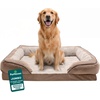 image:imageFurhaven Orthopedic Dog Bed for Large Dogs w Removable Bolsters amp Washable Cover For Dogs Up to 95 lbs  Plush amp Velvet Waves Perfect Comfort Sofa  Brownstone JumboXLBrownstone