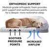 image:imageFurhaven Orthopedic Dog Bed for Large Dogs w Removable Bolsters amp Washable Cover For Dogs Up to 95 lbs  Plush amp Velvet Waves Perfect Comfort Sofa  Brownstone JumboXLGranite Gray