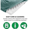 image:imageFurhaven Orthopedic Dog Bed for Large Dogs w Removable Bolsters amp Washable Cover For Dogs Up to 95 lbs  Plush amp Velvet Waves Perfect Comfort Sofa  Brownstone JumboXLCeladon Green